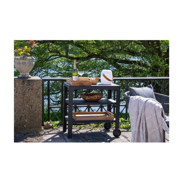 LED prenosljiva zunanja svetilka s časovnikom in zvočnikom na USB ø 18 cm Cardiff – House Nordic-image-4