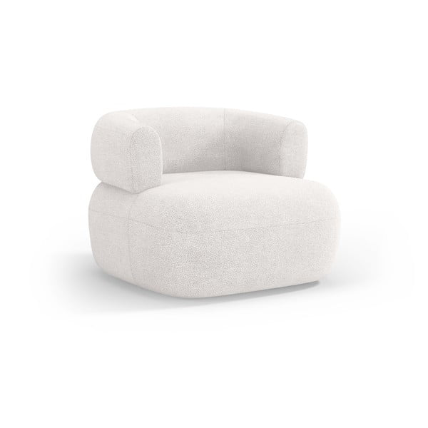 Bel fotelj iz tkanine bouclé Jenny – Micadoni Home