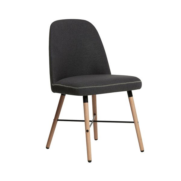 Komplet 2 temno sivih jedilnih stolov Marckeric Cancun-image-3