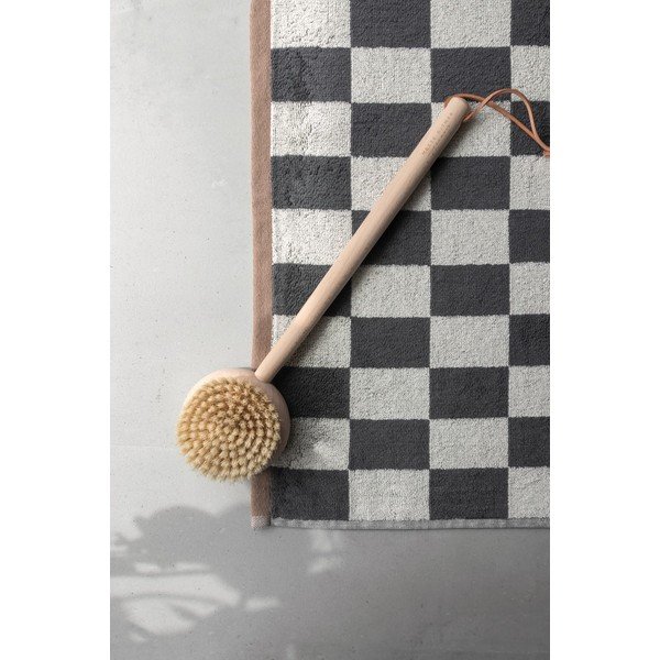 Antracitno sivo-bež kopalniška preproga za tuš kabino iz organskega bombaža 50x80 cm Retro – Mette Ditmer Denmark-image-3