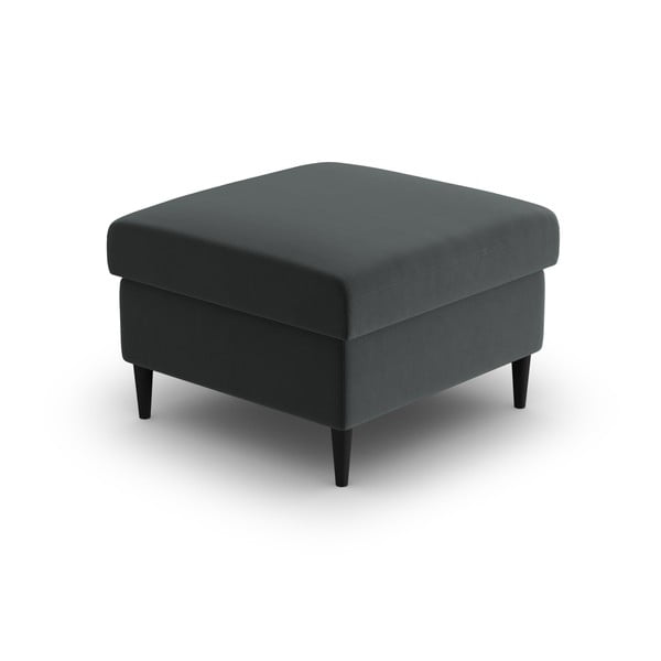 Temno siv žameten tabure Kyoto – Cosmopolitan Design-image-2