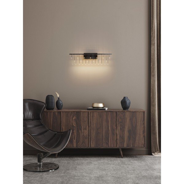 Aluminijasta LED zatemnitvena stenska svetilka v sijajno srebrni barvi Stellar – Nova Luce-image-1