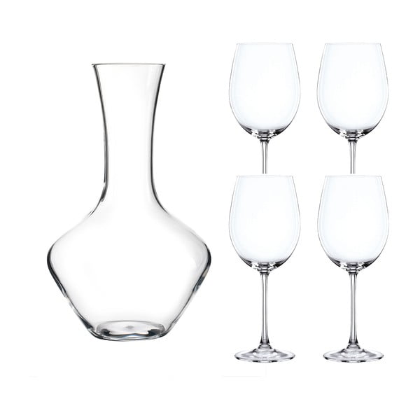 Komplet 4 kozarcev za vino in dekanterja iz kristalnega stekla Nachtmann Vivendi Premium Decanter Set