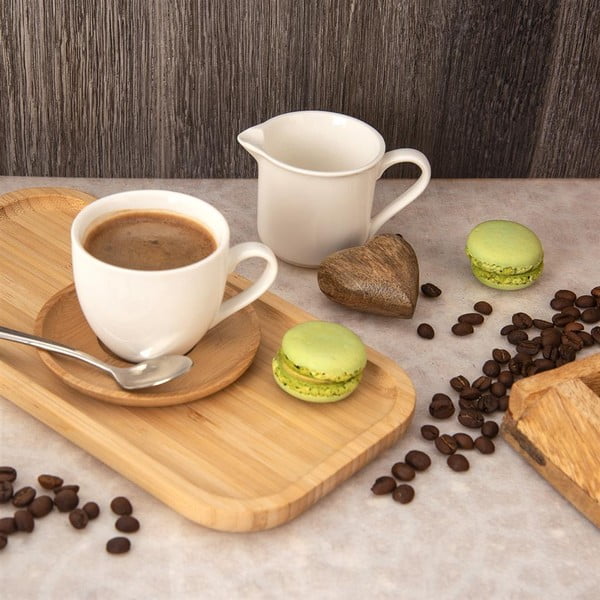 Bele porcelanske skodelice v kompletu 6 kos 125 ml Whiteline - Orion-image-1