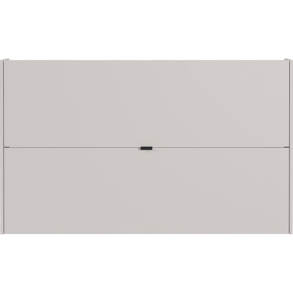 Kremno bela preklopna/stenska omarica za čevlje v hrastovem dekorju 140x83x18 cm Ameca – Germania-image-2