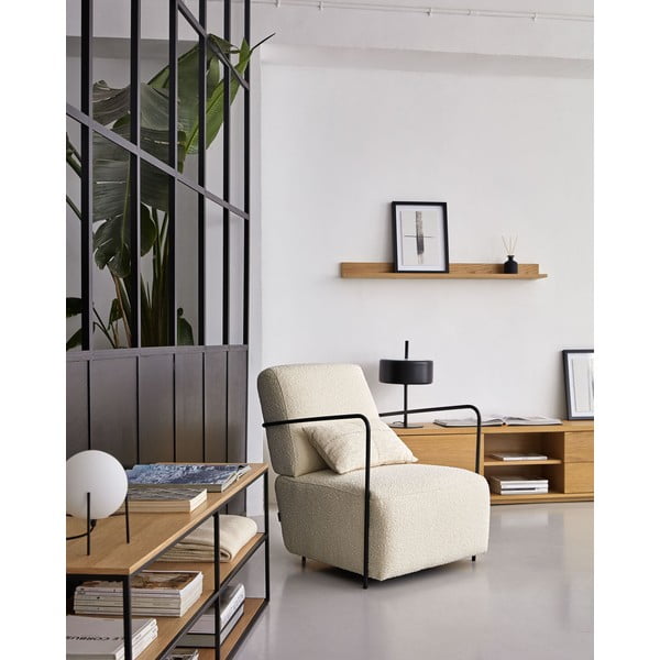 Police v hrastovem dekorju v naravni barvi Abilen - Kave Home-image-4