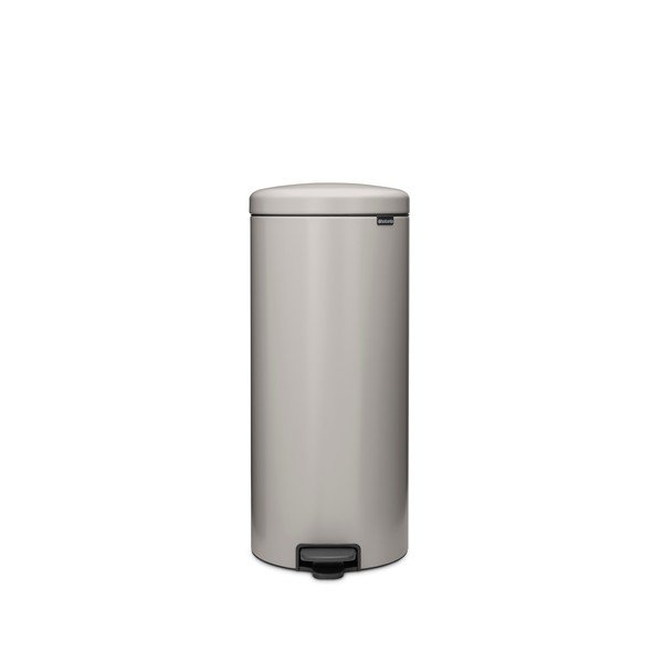 Svetlo siv jeklen koš za smeti s pedalom 30 l NewIcon – Brabantia