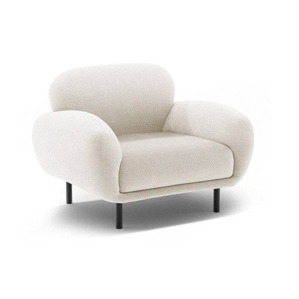 Bel fotelj iz tkanine bouclé Poppy – Micadoni 