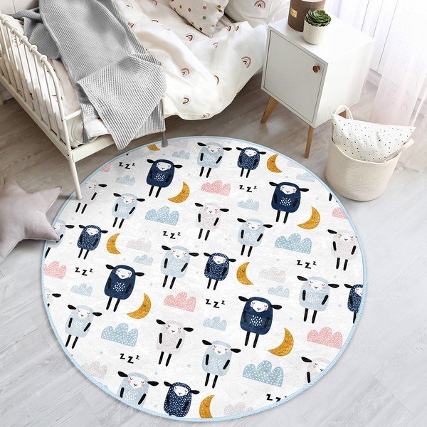 Bela otroška preproga ø 120 cm Comfort – Mila Home-image-4