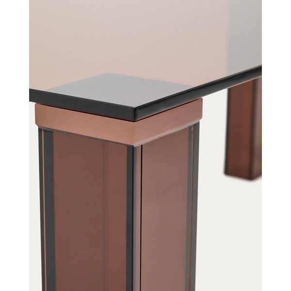 Steklena jedilna miza 100x200 cm Adularia – Kave Home-image-4