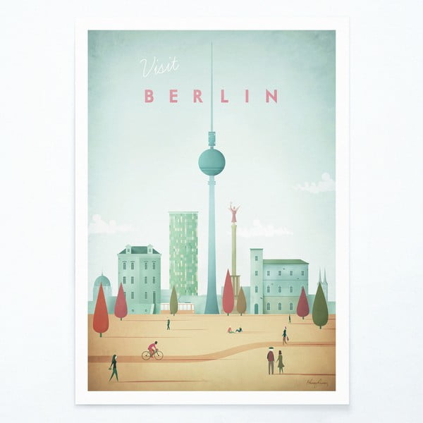 Plakat Travelposter Berlin, 50 x 70 cm
