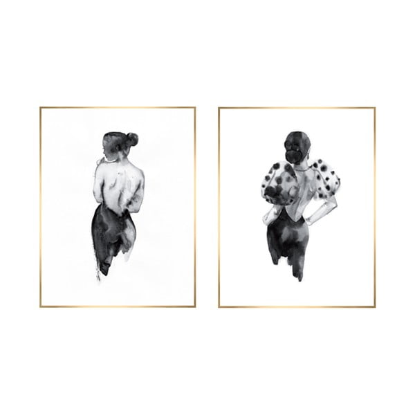 Slike v kompletu 2 ks 30x40 cm Woman Sketch – knor