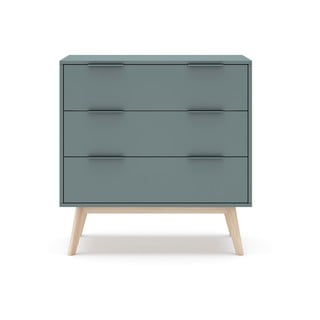 Zeleno-siva visoka komoda 80x83 cm Pisco – Marckeric