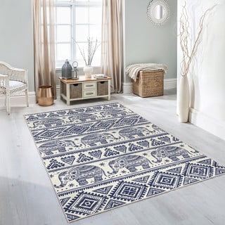 Modra pralna preproga 80x150 cm Elephant – Mila Home