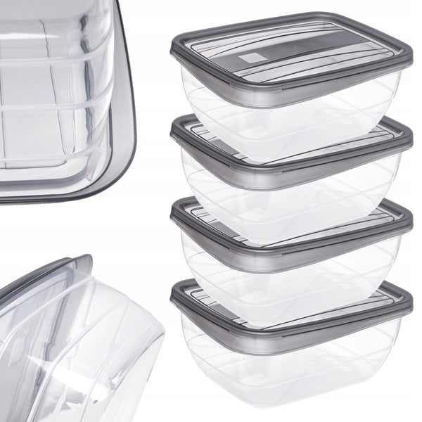 Škatle za shranjevanje hrane 4 kos Vedo - Curver-image-1