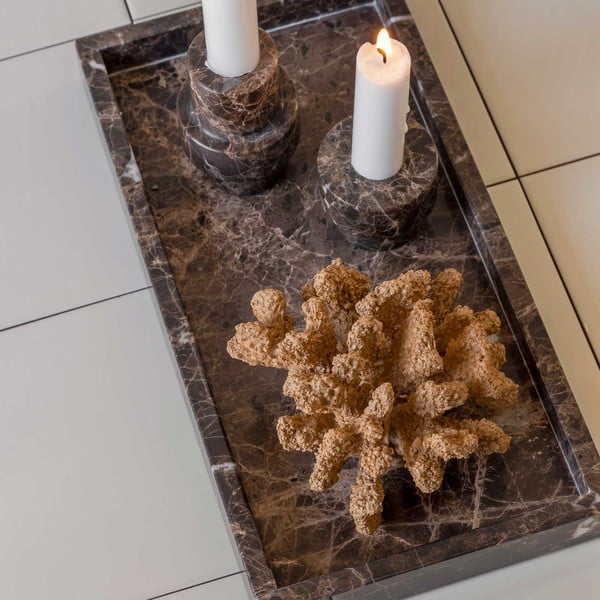 Marmorni dekorativni pladenj 16x31 cm Marble – Mette Ditmer Denmark-image-3