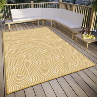 Oker rumena zunanja preproga 240x330 cm Pangli Ochre – Hanse Home