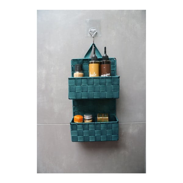 Zelena dvonivojska viseča košara Compactor Bristol-image-1