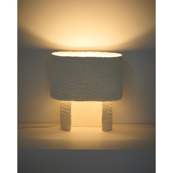 Bela namizna svetilka (višina 37,5 cm) Bedala – Kave Home-image-4