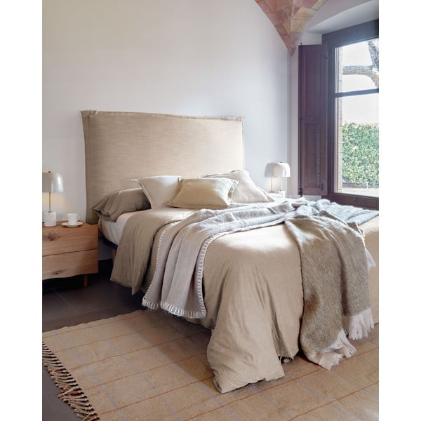 Bež oblazinjeno vzglavje 206x106 cm Tanit – Kave Home-image-3