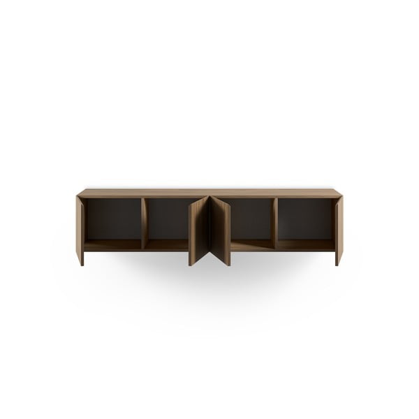 TV omarica v hrastovem dekorju v naravni barvi 180x38x35 cm Daroca – Marckeric-image-2