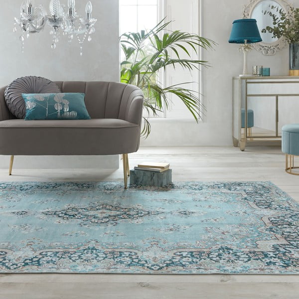 Turkizna pralna preproga Flair Rugs FOLD Colby, 80 x 150 cm-image-4
