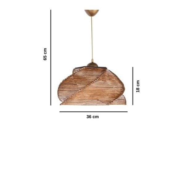 Bež viseča svetilka ø 36 cm Pentagone – Opviq lights-image-1