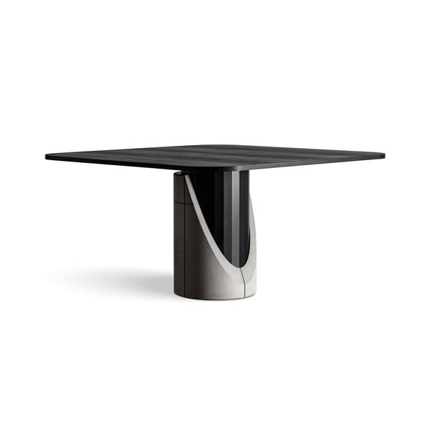 Jedilna miza s ploščo v hrastovem dekorju 140x140 cm Sharp - Lyon Béton 
