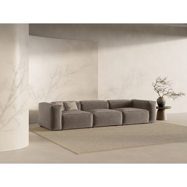 Rjava sedežna garnitura 364 cm Bergamo – Cosmopolitan Design-image-1