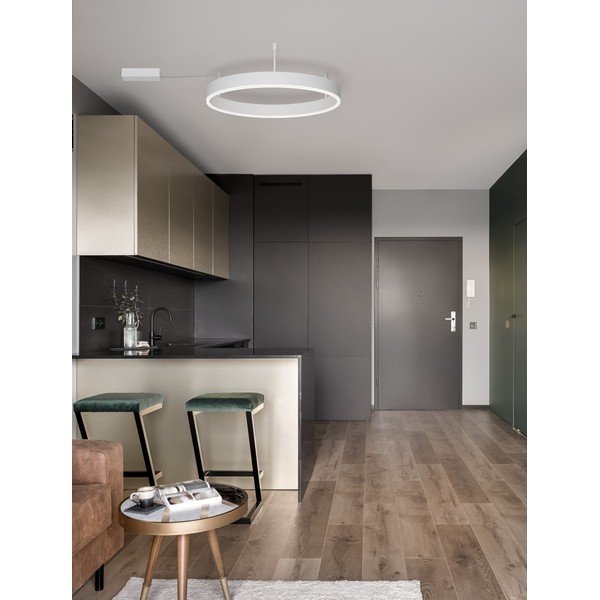 Mat bela aluminijasta LED zatemnitvena stropna svetilka Motif – Nova Luce-image-1