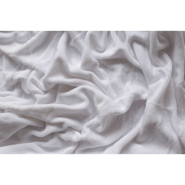 Bela napenjalna rjuha iz mikropliša 180x200 cm – Jerry Fabrics-image-3