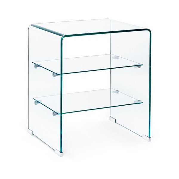 Steklena stranska mizica 40x50 cm Iride – Bizzotto-image-2