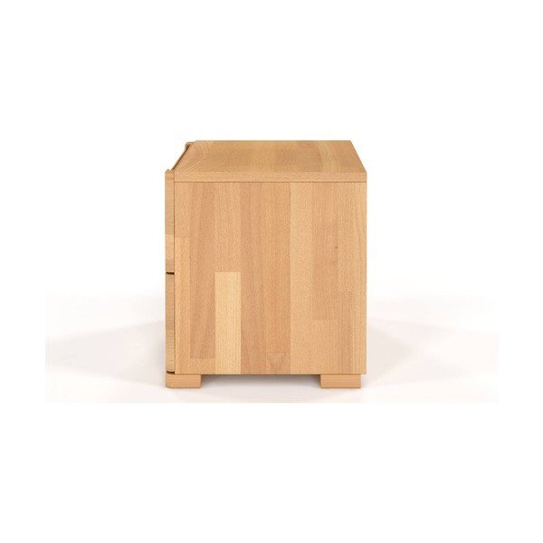 Nočna omarica iz bukovega lesa z 2 predaloma SKANDICA Sparta-image-3