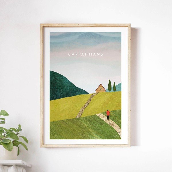 Plakat 50x70 cm Carpathians - Travelposter-image-1