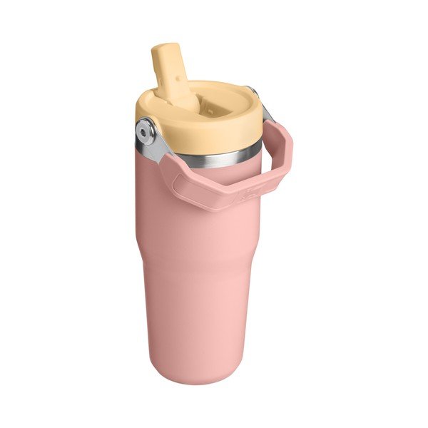 Breskova termovka iz nerjavečega jekla 410 ml IceFlow™ Flip Straw 2.0 Tumbler Peach Rose – Stanley-image-1