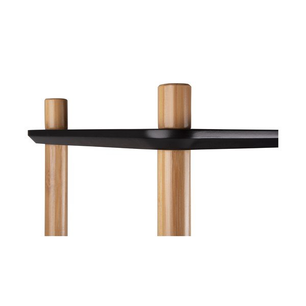 Črn regal z bambusovimi nogami Leitmotiv Cabinet Simplicity-image-4