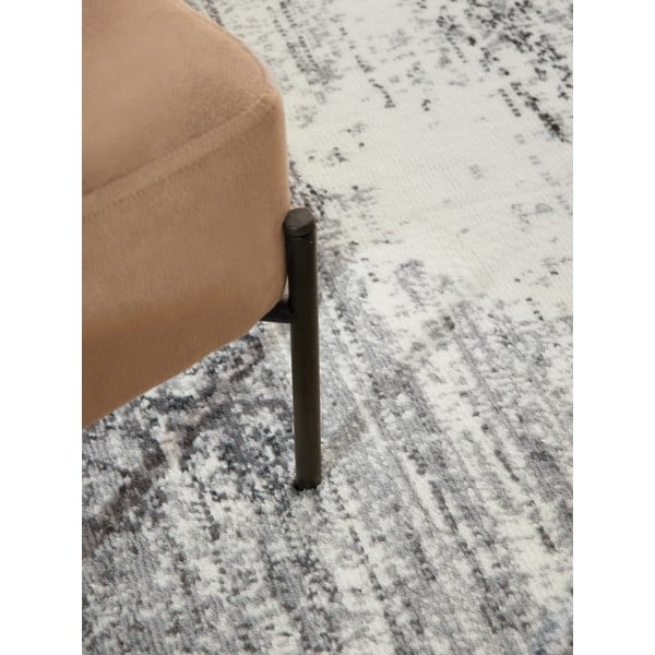 Siva/kremno bela okrogla preproga ø 160 cm Gloria Lydia – Hanse Home-image-3