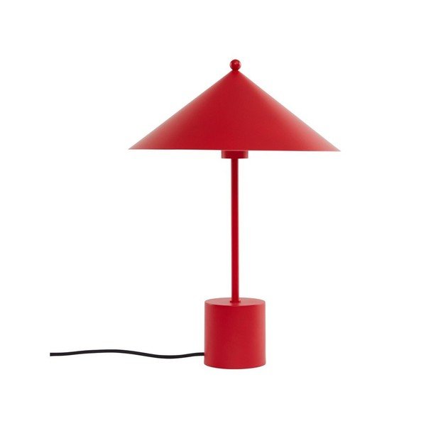 Rdeča kovinska namizna svetilka (višina 50 cm) Kasa – OYOY Living Design