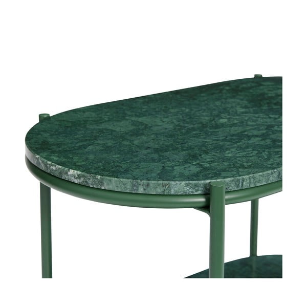 Temno zelena marmorna mizica 34x58 cm Nusa – Hübsch-image-3