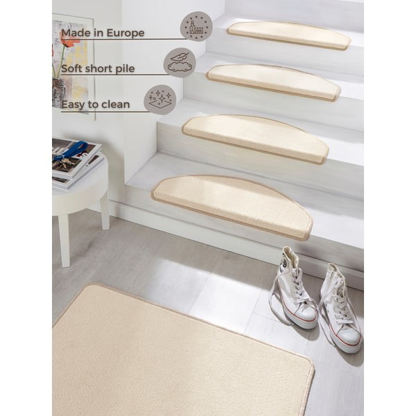 Komplet 15 krem preprog za stopnice Hanse Home Fancy, 23 x 65 cm-image-4
