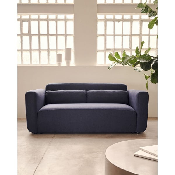 Temno modra sedežna garnitura 188 cm Neom – Kave Home-image-1