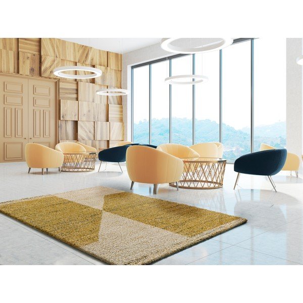 Gorčično rumena preproga Universal Ikone, 60 x 110 cm-image-1