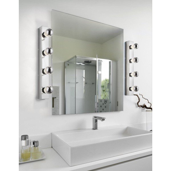 Stenska svetilka v svetlečem srebrnem odtenku Theatro - Trio-image-1