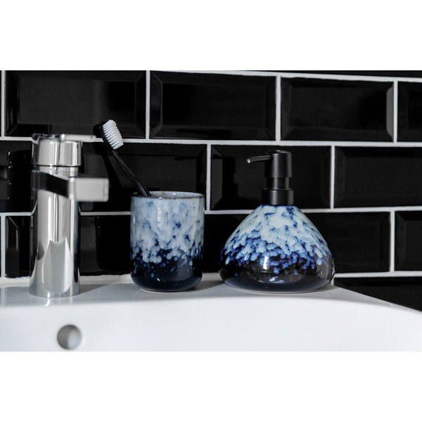 Temno moder keramičen lonček za zobne ščetke Rosali – Wenko-image-3