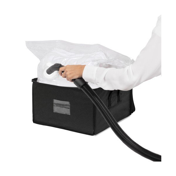 Črna škatla za shranjevanje z zadrgo Compactor Compress Pack, 125 l-image-2