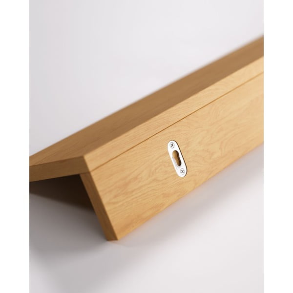 Police v hrastovem dekorju v naravni barvi Abilen - Kave Home-image-1