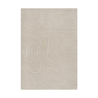 Kremno bela ročno tkana volnena preproga 200x290 cm Mesmerise Natural – Flair Rugs
