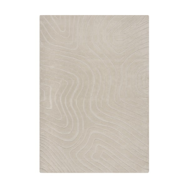 Kremno bela ročno tkana volnena preproga 200x290 cm Mesmerise Natural – Flair Rugs