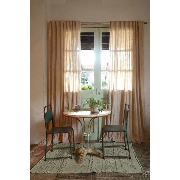 Svetlo zelena pralna ročno tkana bombažna preproga 170x240 cm Tribu Olive – Lorena Canals-image-3