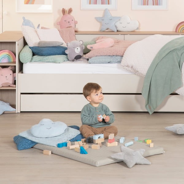 Bež otroška igralna podloga 78x100 cm Greyish gesteppt – Roba-image-1